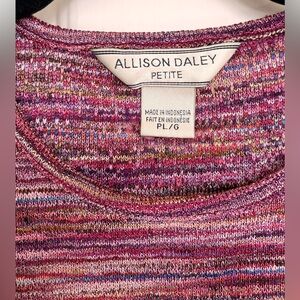 Allison Daley Multicolor Short-sleeve Top